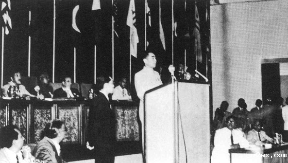 △周总理在万隆会议上发言